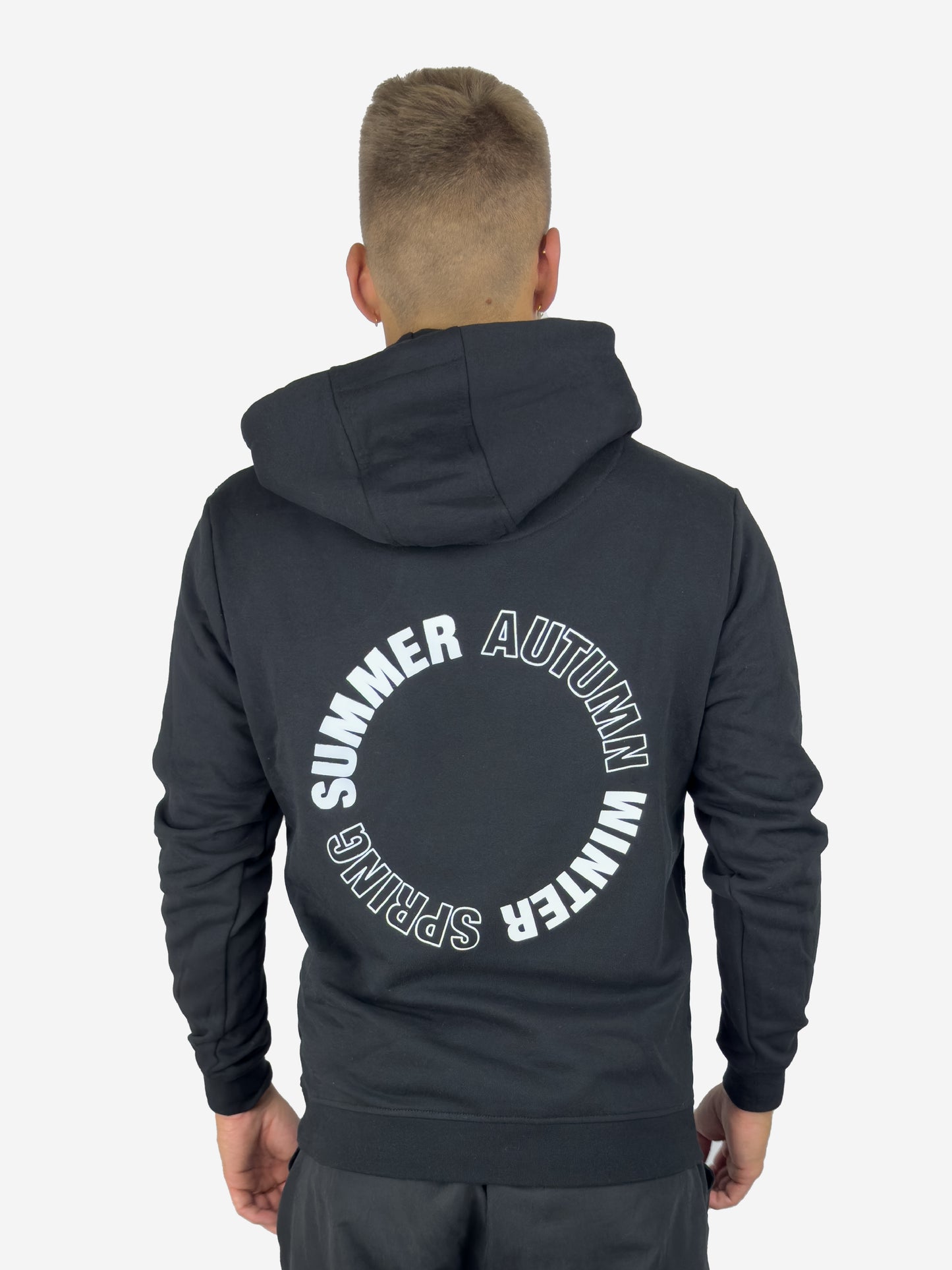 SEASONS CIRCLE HOODY BLACK